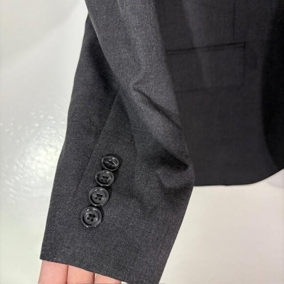 J Crew Blazer Mens 42R Italian Wool Aldridge Jacket Loro Piana 120s Charcoal - Picture 4 of 10